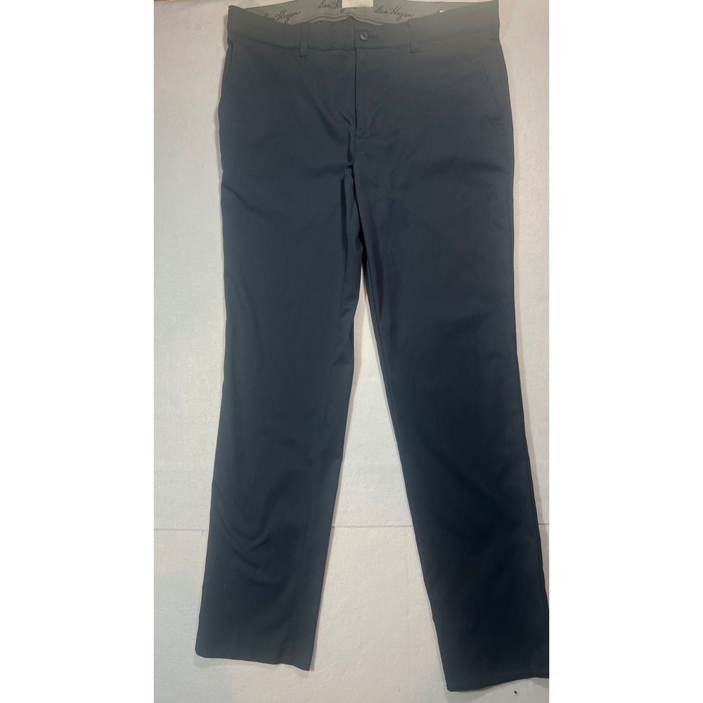 Ben Hogan Mens Performance Golf Pants Navy Blue Flat Front 34x32 Activewear